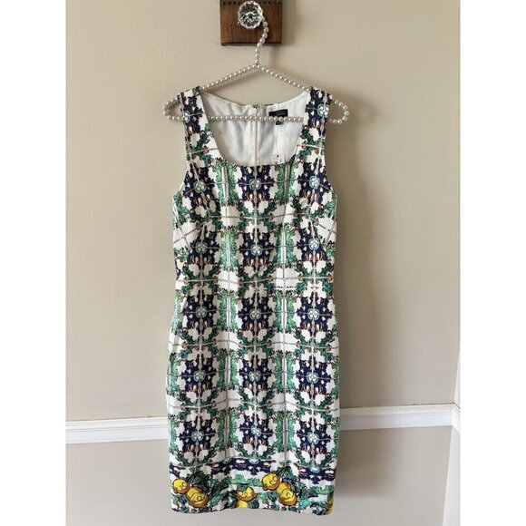 NWT The Limited Womens Size 8 Tall Sleeveless Sheath Dress Multicolor - Picture 1 of 5
